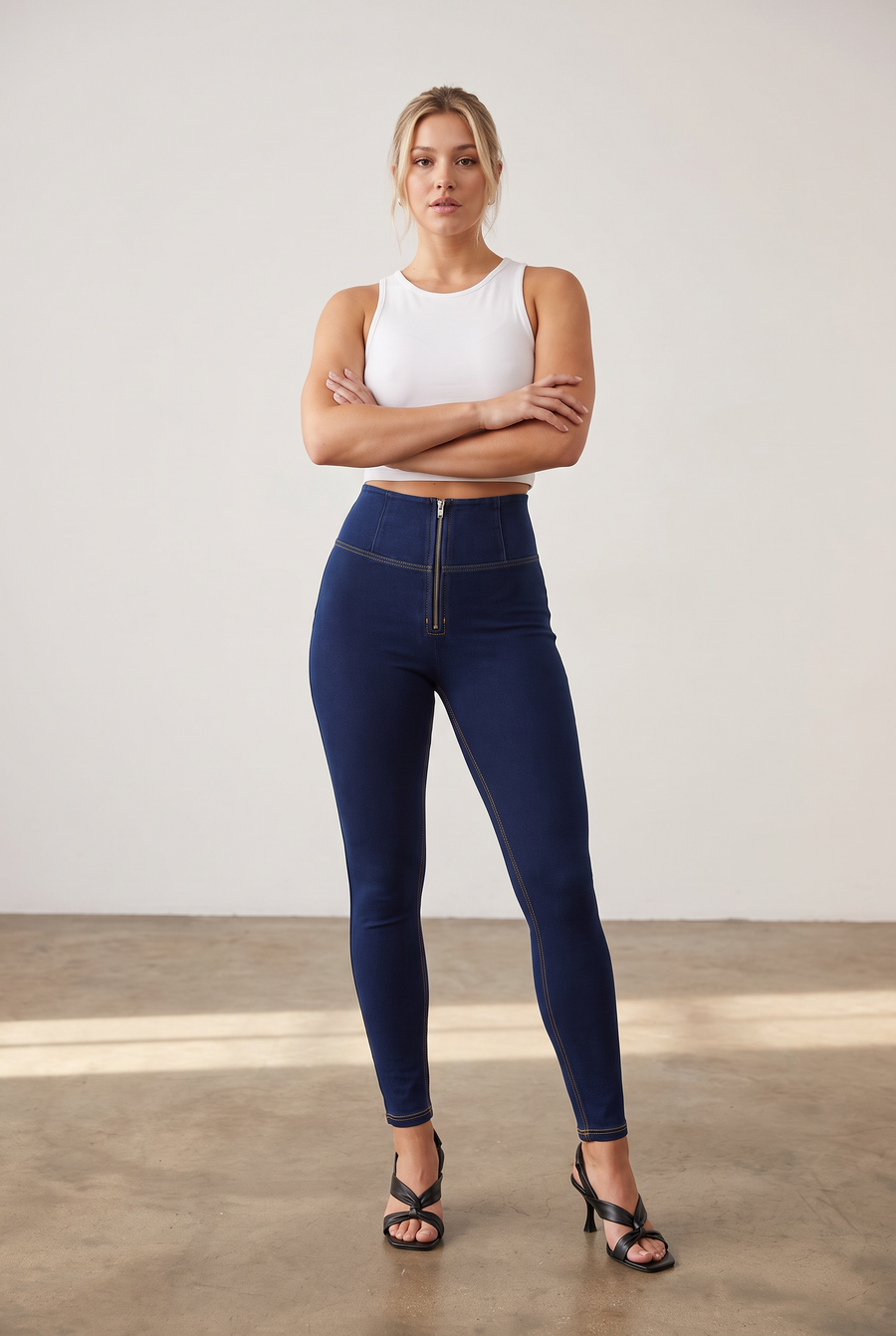 Denim Look WR.UP® met een Super Hoge Taille