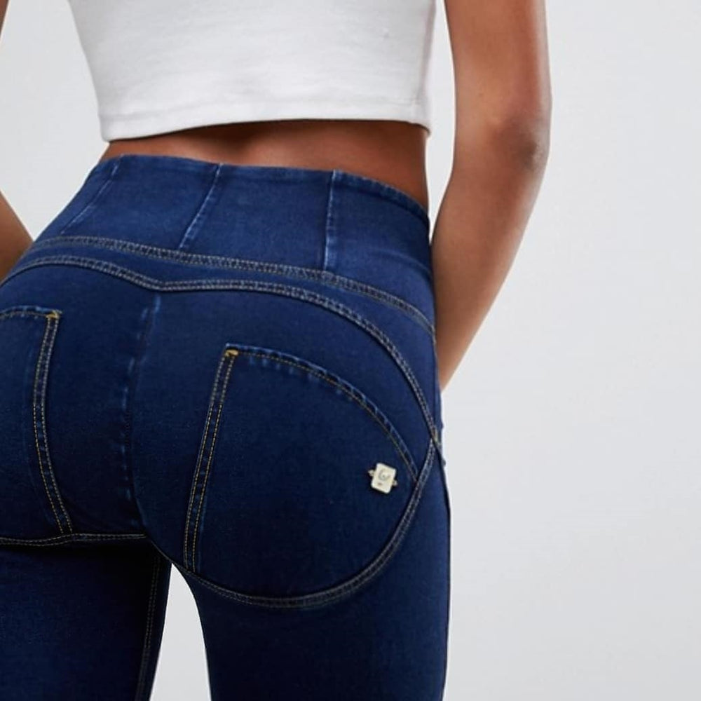 Denim stetch Organic cotton Skinny Ankle length Blue Denim pant — Bekijk de lijn en details