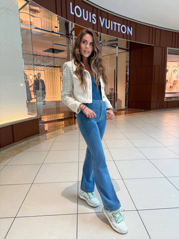 (WRUP11HF250-J4Z)  WR.UP® Flared Jeans met een Hoge Taille en Patch Pockets