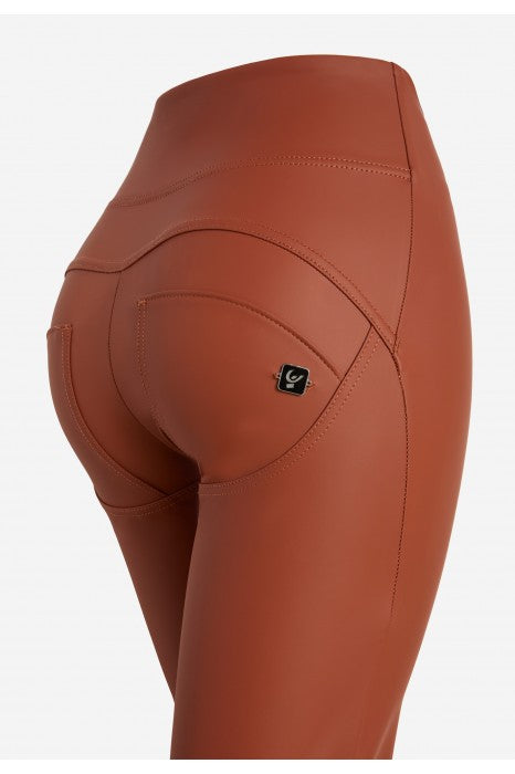 (WRUP29SHS431-M87) Flared Leater Look met Zij Ritssluiting ♥