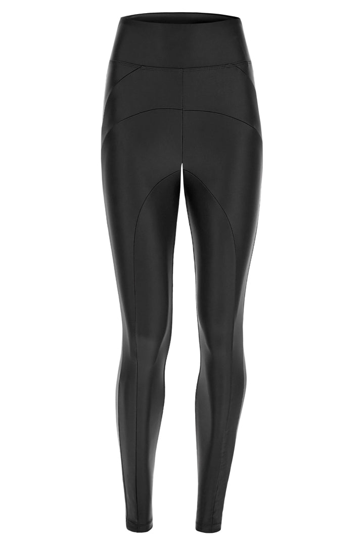 (WRUP2SHF313-N) Leather Look WR.UP® met Hoge Taille en Stoere Stiksels