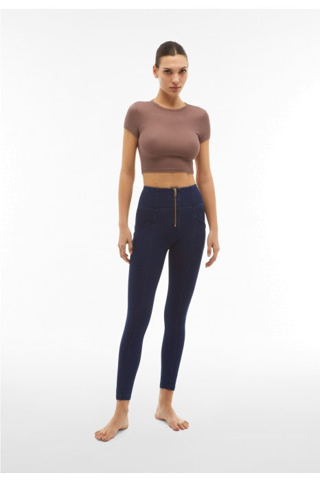 (WRUP4HS402-J0B) Ankle Length WR.UP® Denim with Gold Zip