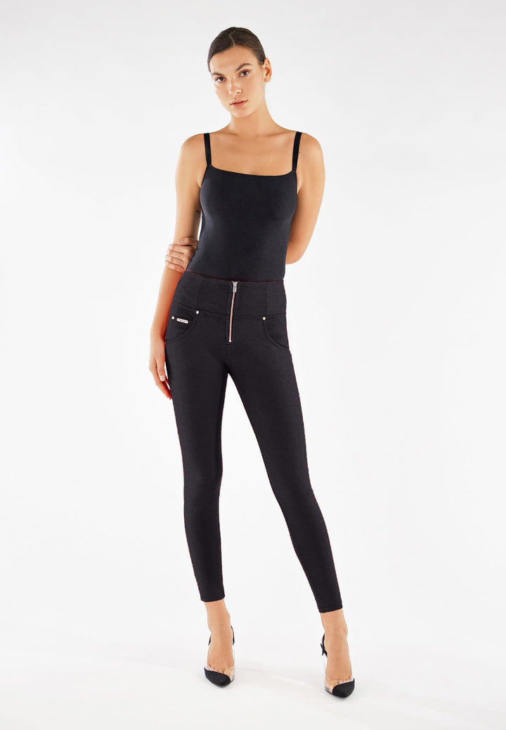 (WRUPSNUG2HC017-N) Woven Denim WR.UP® Jeans met Hoge Taille