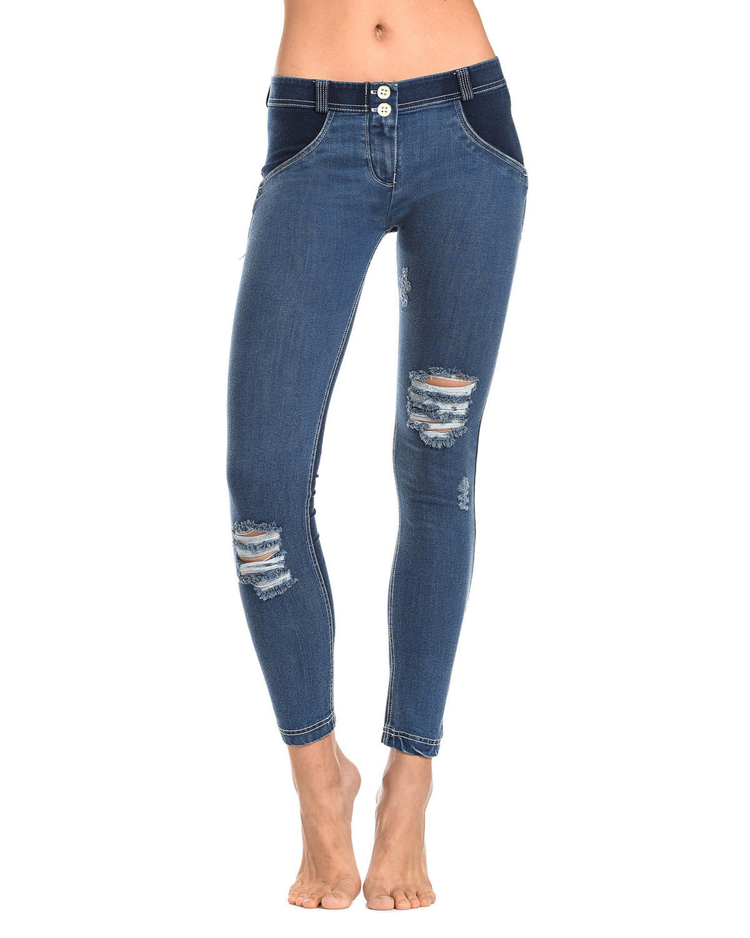 (WRUP1GLJ4E-J0W) Wr.Up® Shaping Effect - Blue - Low Waist - Skinny