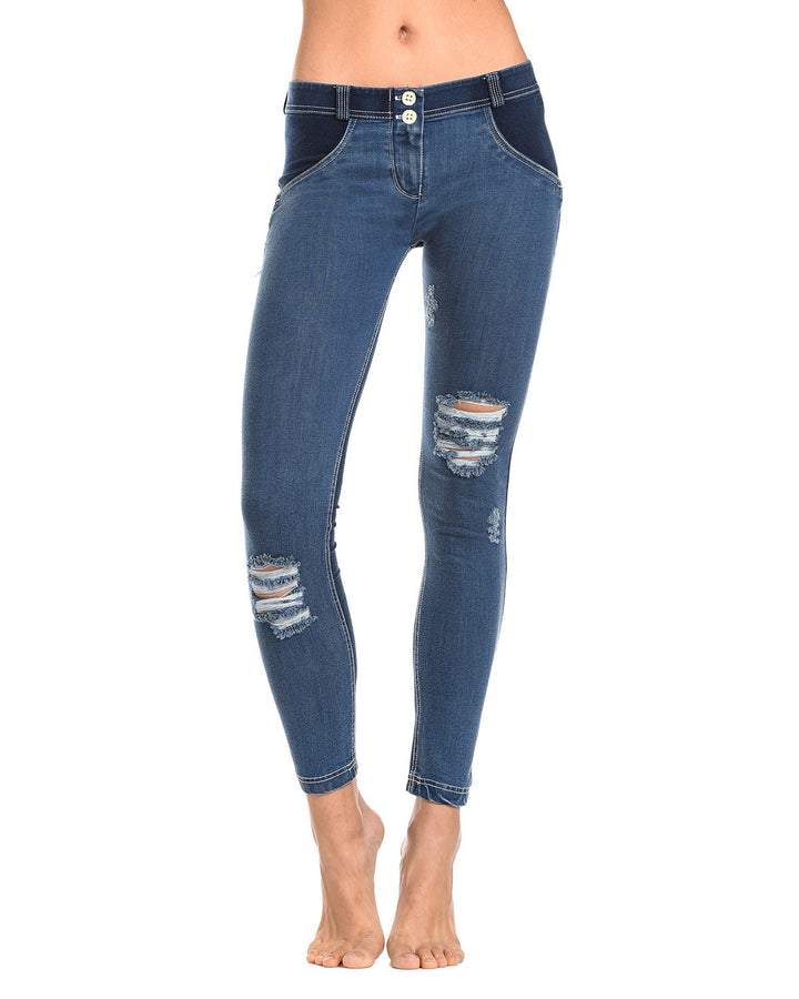 (WRUP1GLJ4E-J0W) Wr.Up® Shaping Effect - Blue - Low Waist - Skinny