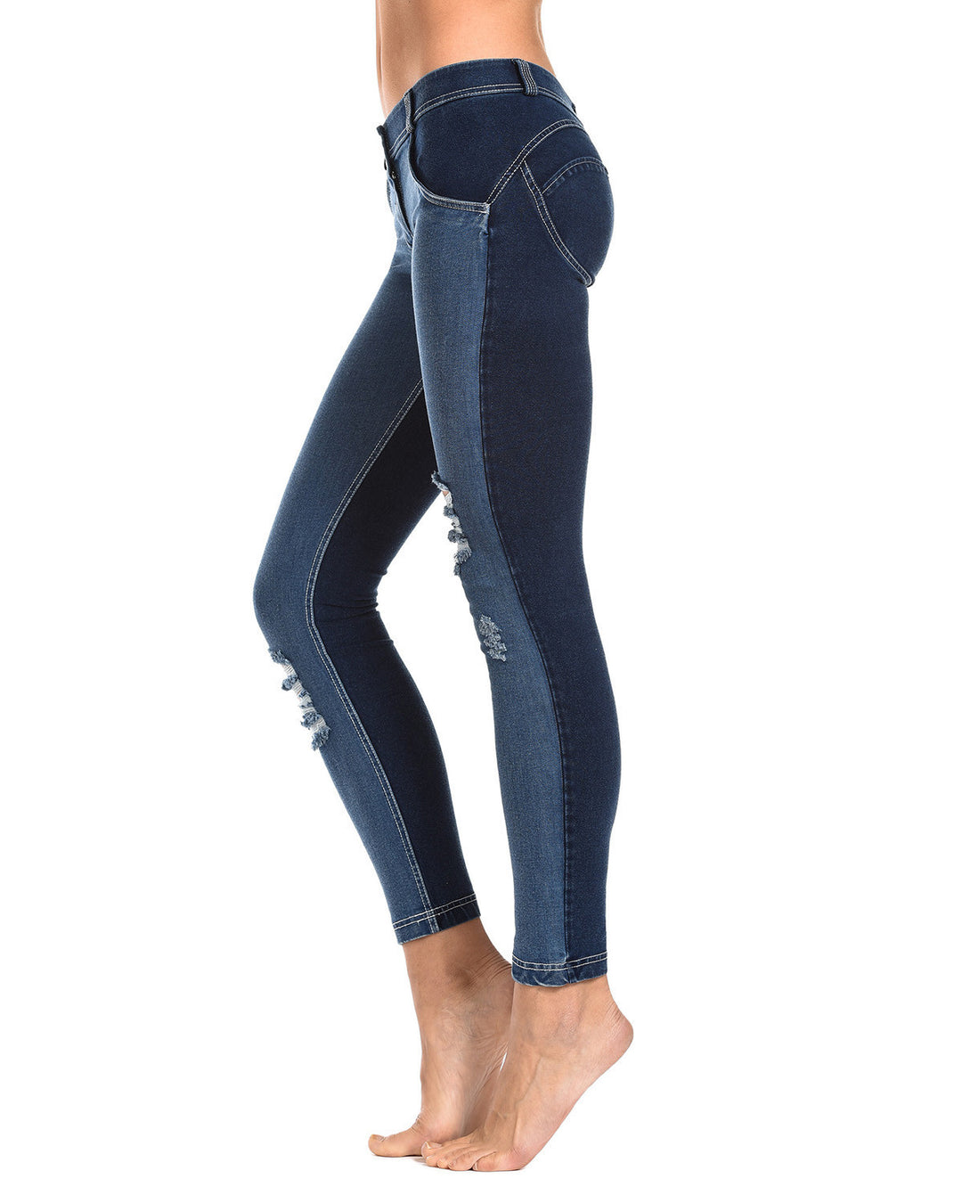 (WRUP1GLJ4E-J0W) Wr.Up® Shaping Effect - Blue - Low Waist - Skinny
