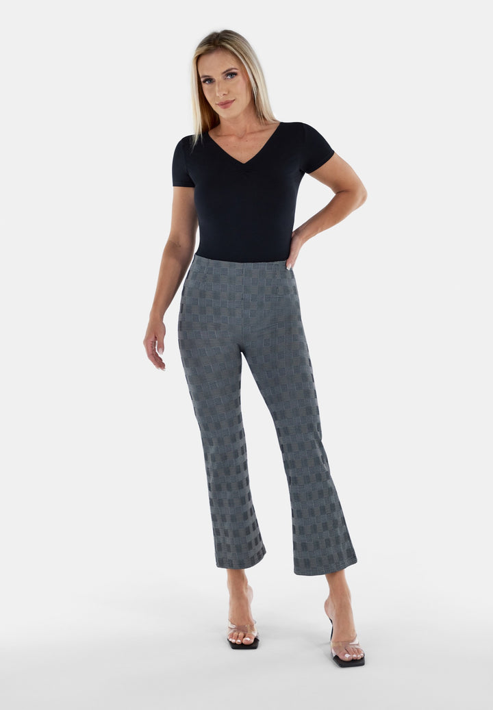 WRUP12HF240-NW10 Grijze WR.UP® in een Hip Ruit Patroon en Cropped Bottom