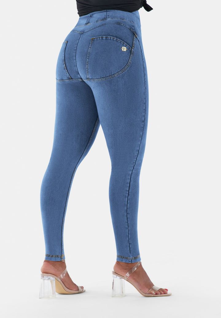 (WRUP1HC002NS-J4Y)  Blauwe Curvy WR.UP® Push Up Jeans met een Hoge Taille en Zip