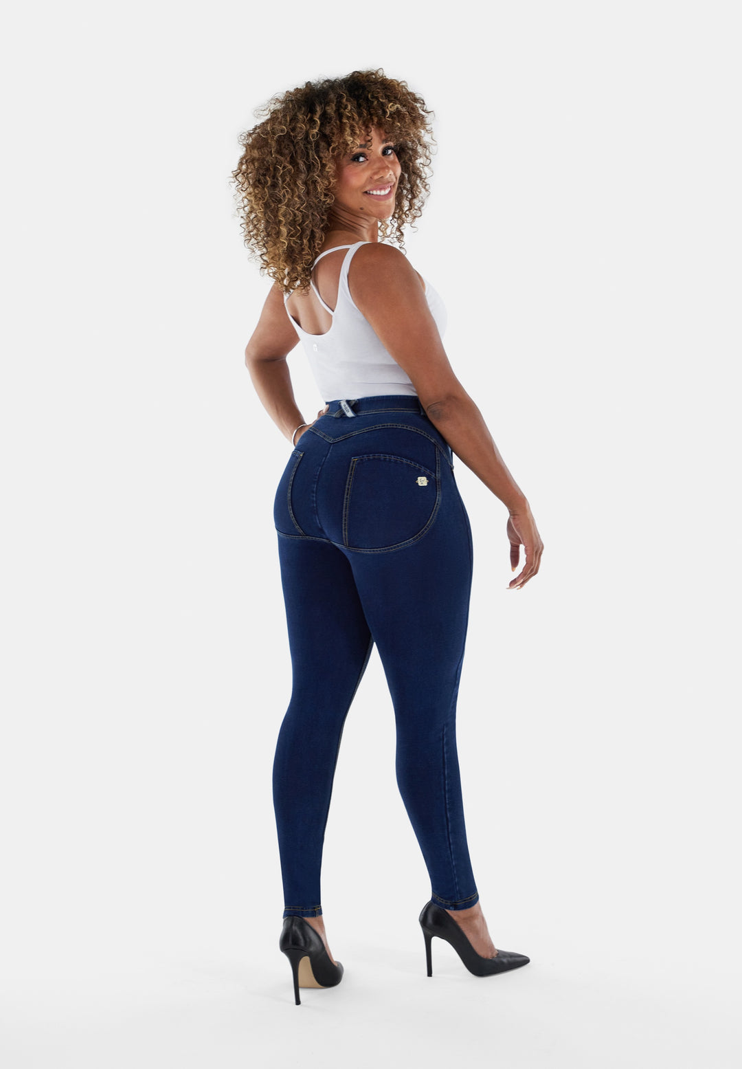 (WRUP1RC002NS-J0Y)  Blauwe WR.UP® Curvy Fit Regular Waist in Denim Look