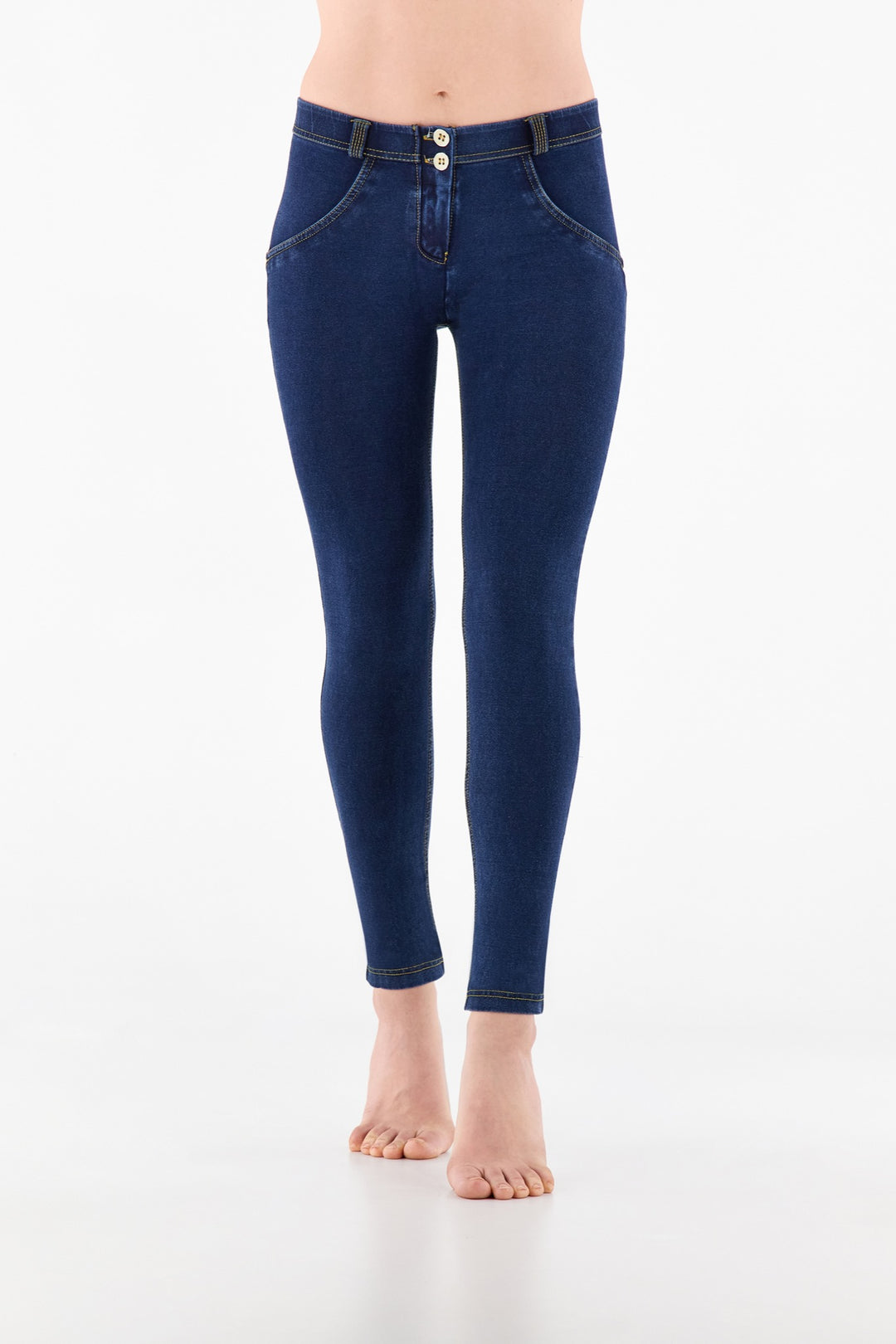 (WRUP1RC002-J0Y) Blauwe WR.UP® Regular Waist in Denim Look