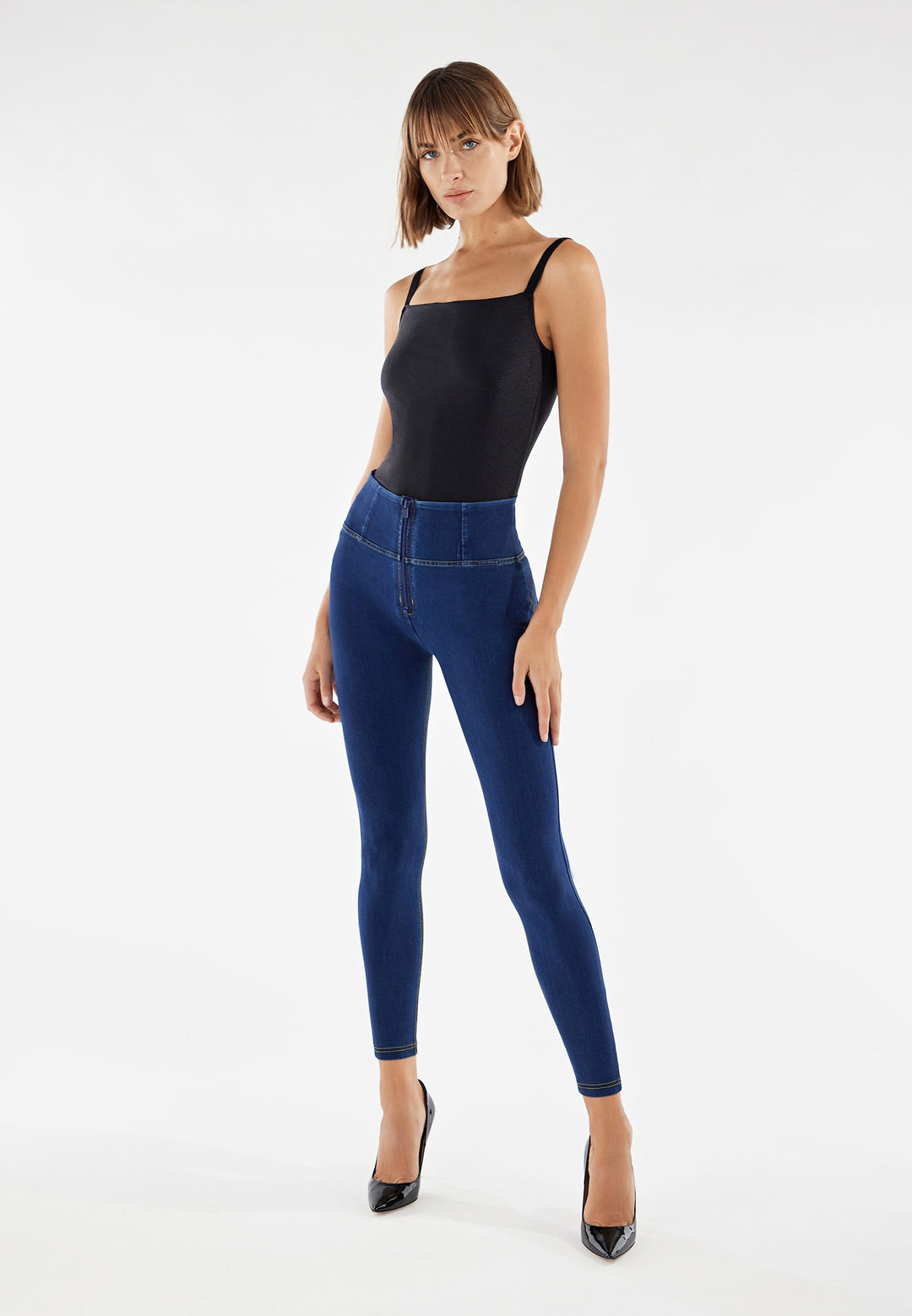 (WRUP2HF245-J0Y) Blauwe WR.UP® met Zip in Super Soft Tencel Denim