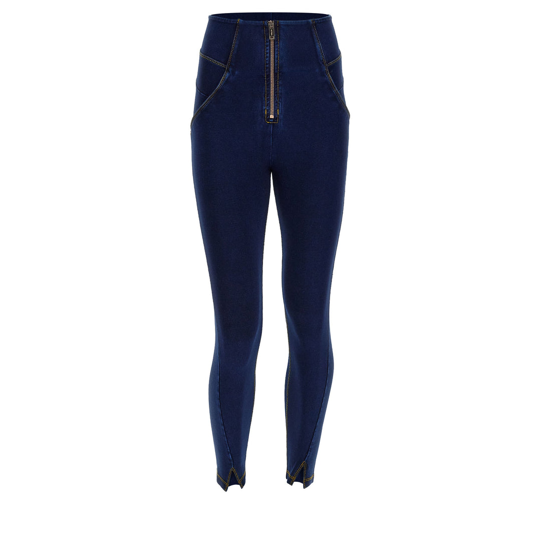 (WRUP4SHF311-J0Y) Super High Waist Wr.Up® Denim Look met Splitje aan de Enkel