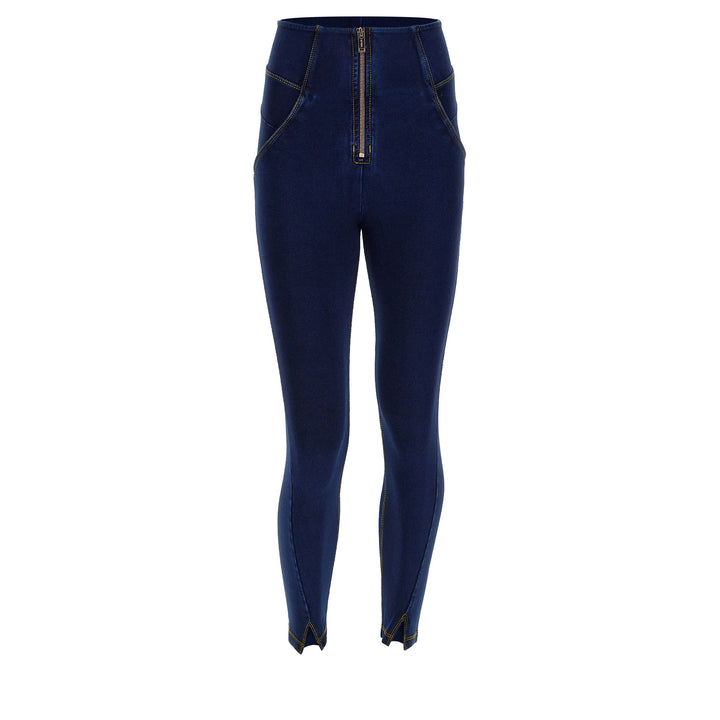 (WRUP4SHF311-J0Y) Super High Waist Wr.Up® Denim Look met Splitje aan de Enkel