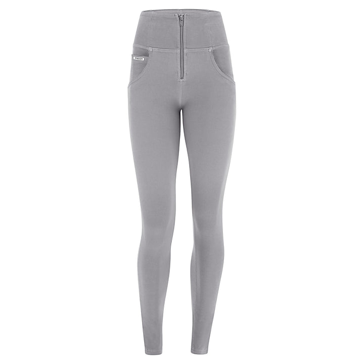 freddy jeans broek pants shaping shapewear push up high waist zipper rits fitting grijs grey