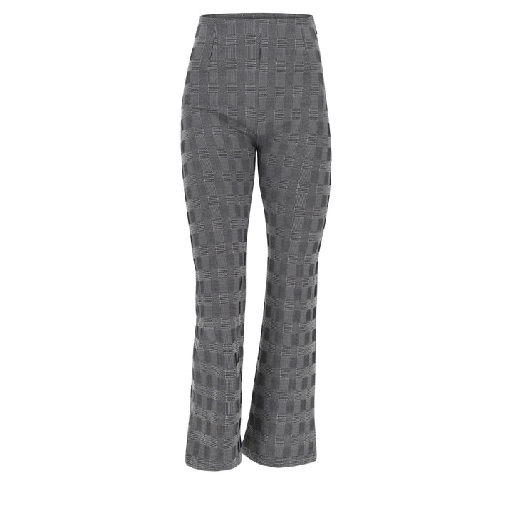 WRUP12HF240-NW10 Grijze WR.UP® in een Hip Ruit Patroon en Cropped Bottom