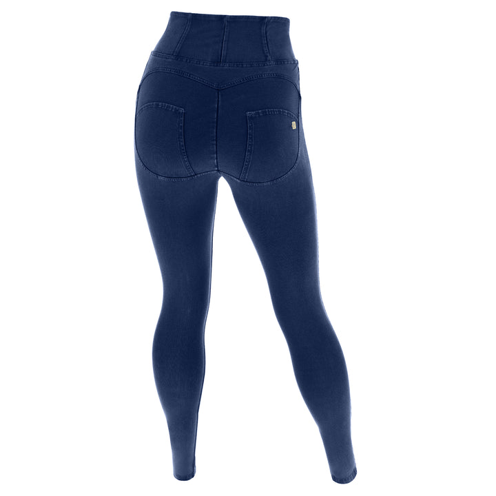 (WRUP1HC002NS-J0B) Blauwe Curvy WR.UP® Push Up Jeans met een Hoge Taille en Zip
