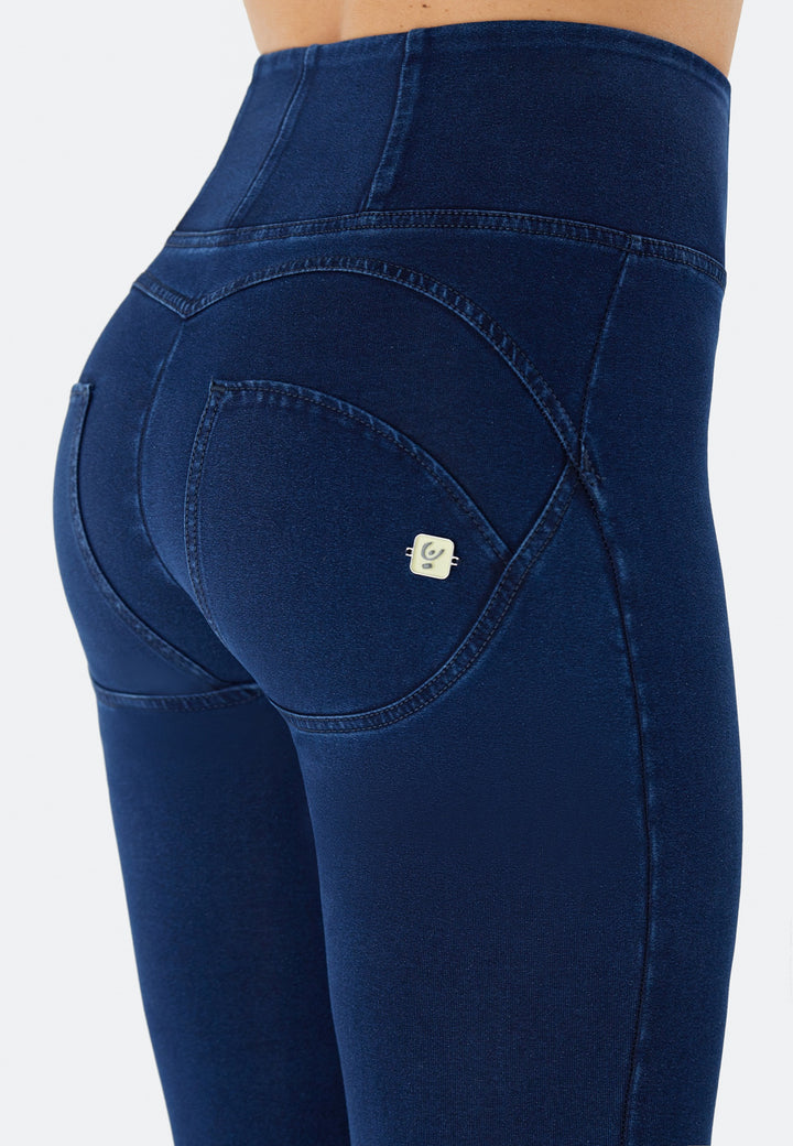 WRUP2HC002ORG-J0B Blauwe WR.UP® met Hoge Taille en Zip in Denim Look