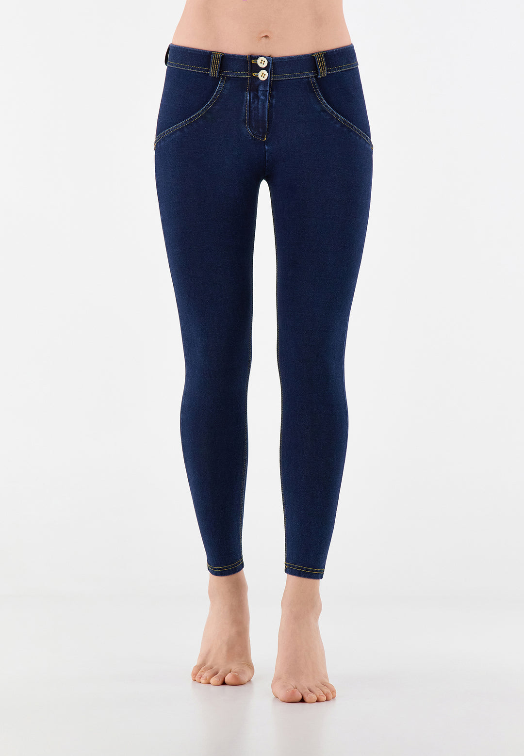 (WRUP4RC002ORG-J0Y) Denim Look Regular Waist WR.UP® in Enkel Lengte