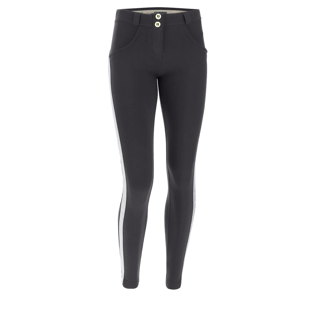(WRUP5RF019-G71) ANKLE-LENGTH SHAPING WR.UP® SKINNY TROUSERS WITH GLITTER BANDS
