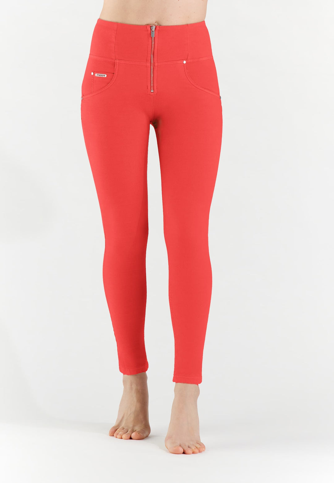 (WRUPSNUG1HC017-R125) Woven Denim WR.UP® Jeans met Hoge Taille