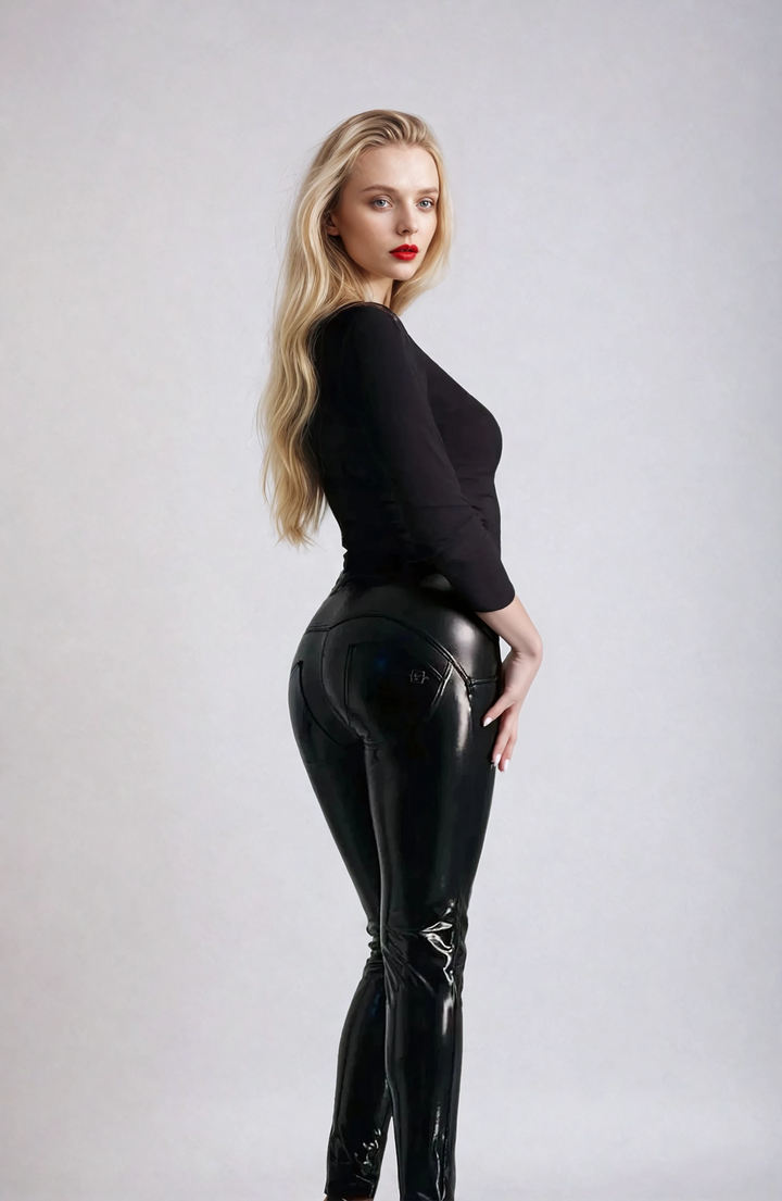 (WRUP2HS438-N) WR.UP®  Skinny High Waist in Latex ♥