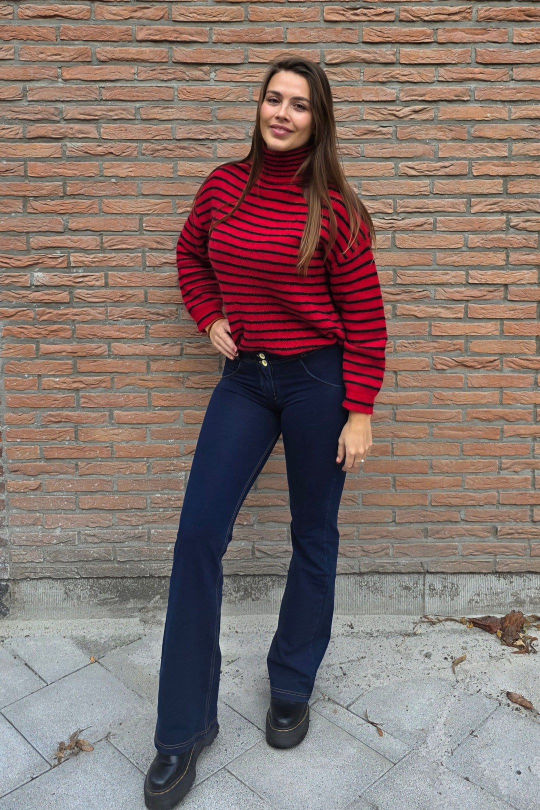 (WRUP11RC002ORG-J0Y) Blauwe WR.UP® Flared Jeans met een Regular Waist