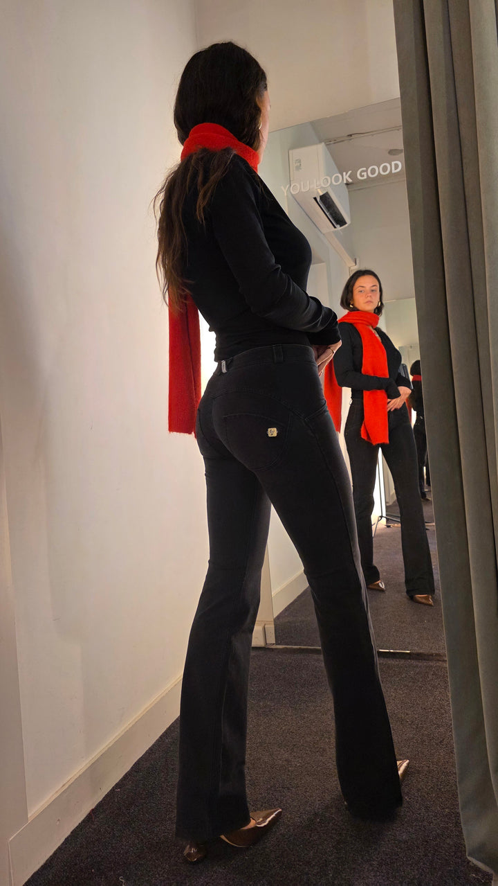 (WRUP11RC002ORG-J7N) ♥ Flared Denim Look Wr.Up® met een Regular Waist ♥