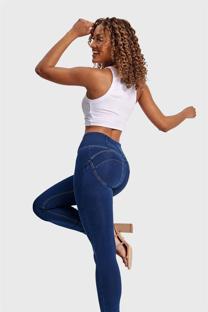 (WRUP2HC002ORG-J0Y) Denim look WR.UP® met Hoge Taille en Ritssluiting