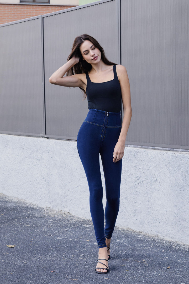 (WRUP2HHC002ORG-J0Y)  Denim Look WR.UP® met een Super Hoge Taille