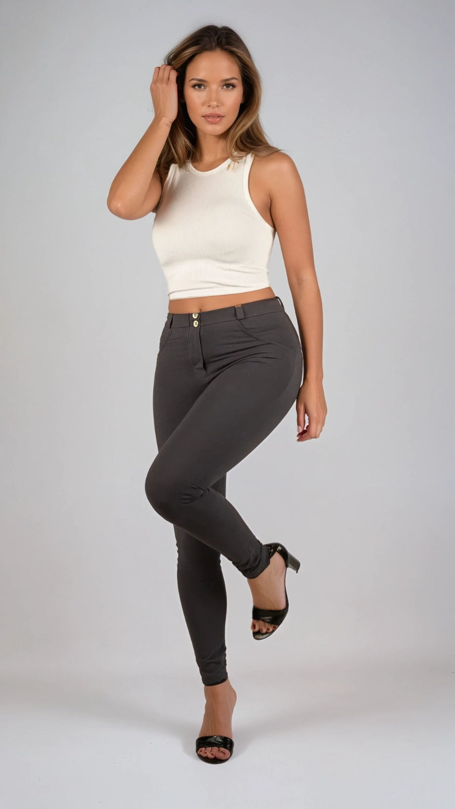 (WRUP2RC001-G14) Skinny Basic WR.UP® met een Regular Waist in Zacht Katoen enlarged