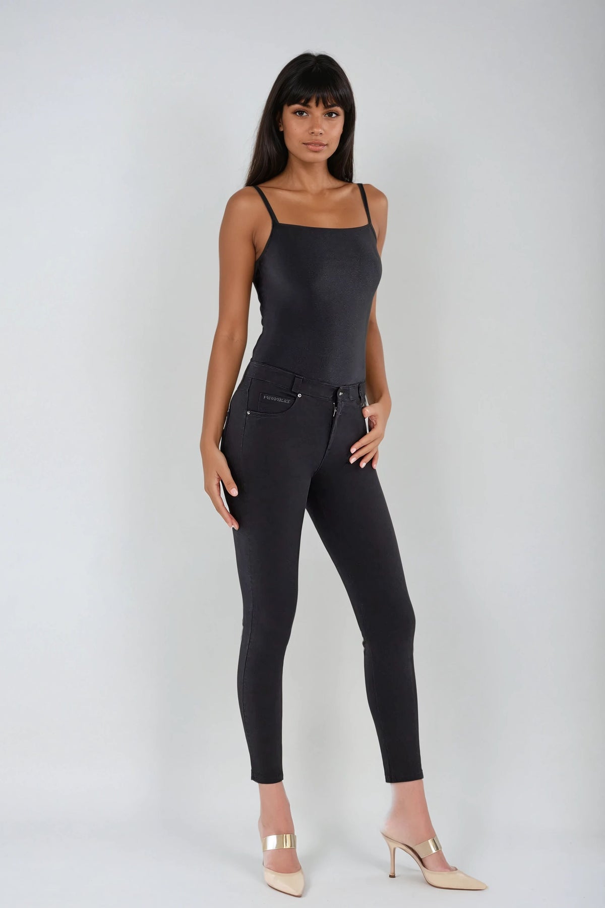 (BLACK1RS104-N)  Zwarte Freddy Fit Jeans