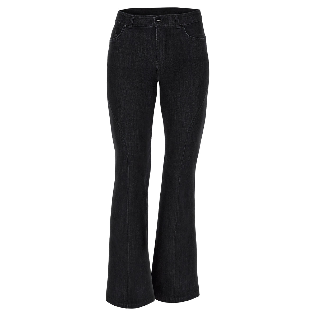 (BLACK29RF301-J7N) CLASSIC FREDDY Flared Jeans in Woven Denim enlarged