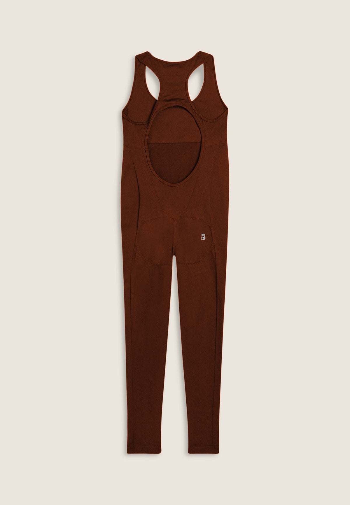 F25WSMJ1- M48  Slim Fit Jumpsuit met Racerback en Porthole Rugdetail enlarged