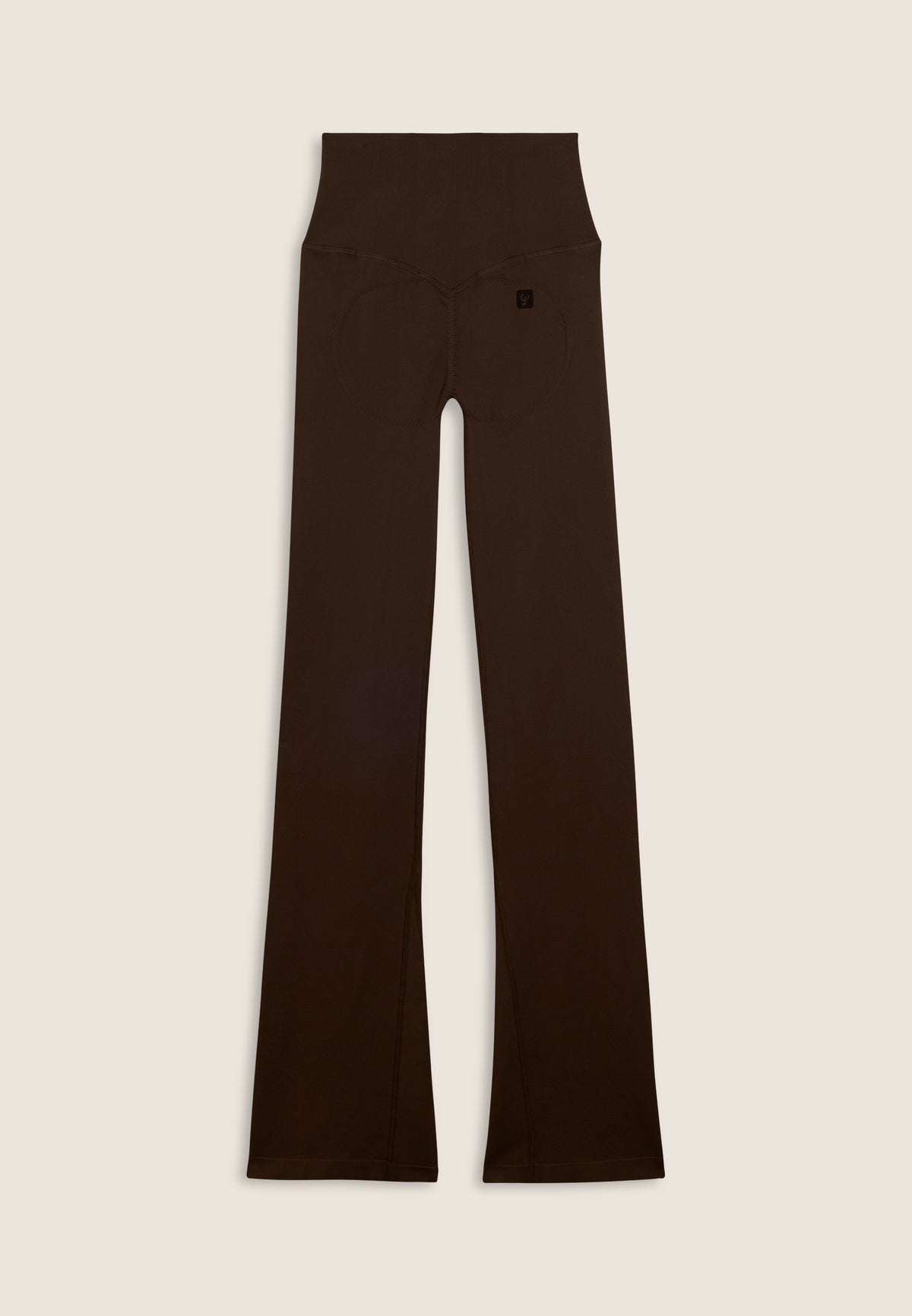 F25WSMP2-M12 Flared Legging met Super Hoge Taille in Ribstructuur enlarged
