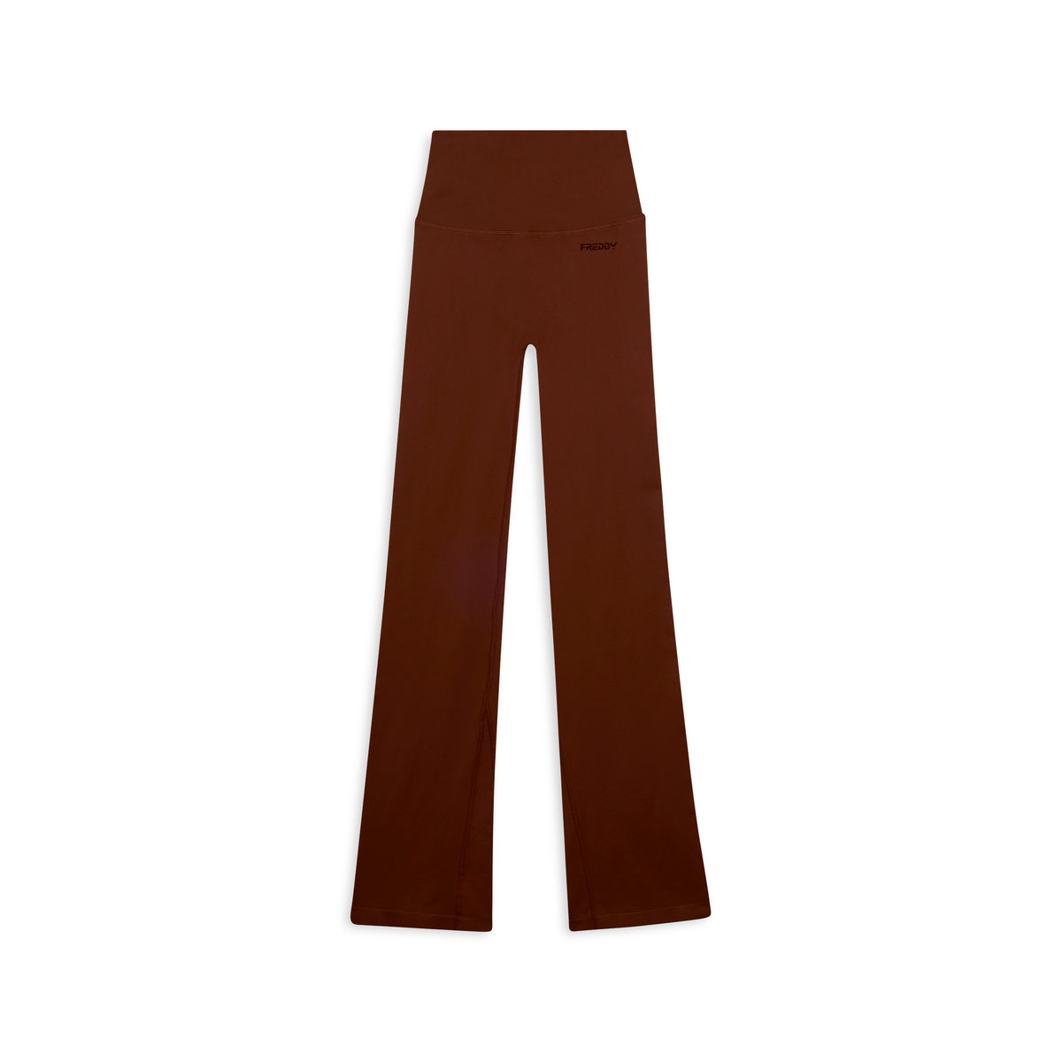 F25WSMP2-M48 Legging évasé avec taille très haute en structure côtelée agrandi
