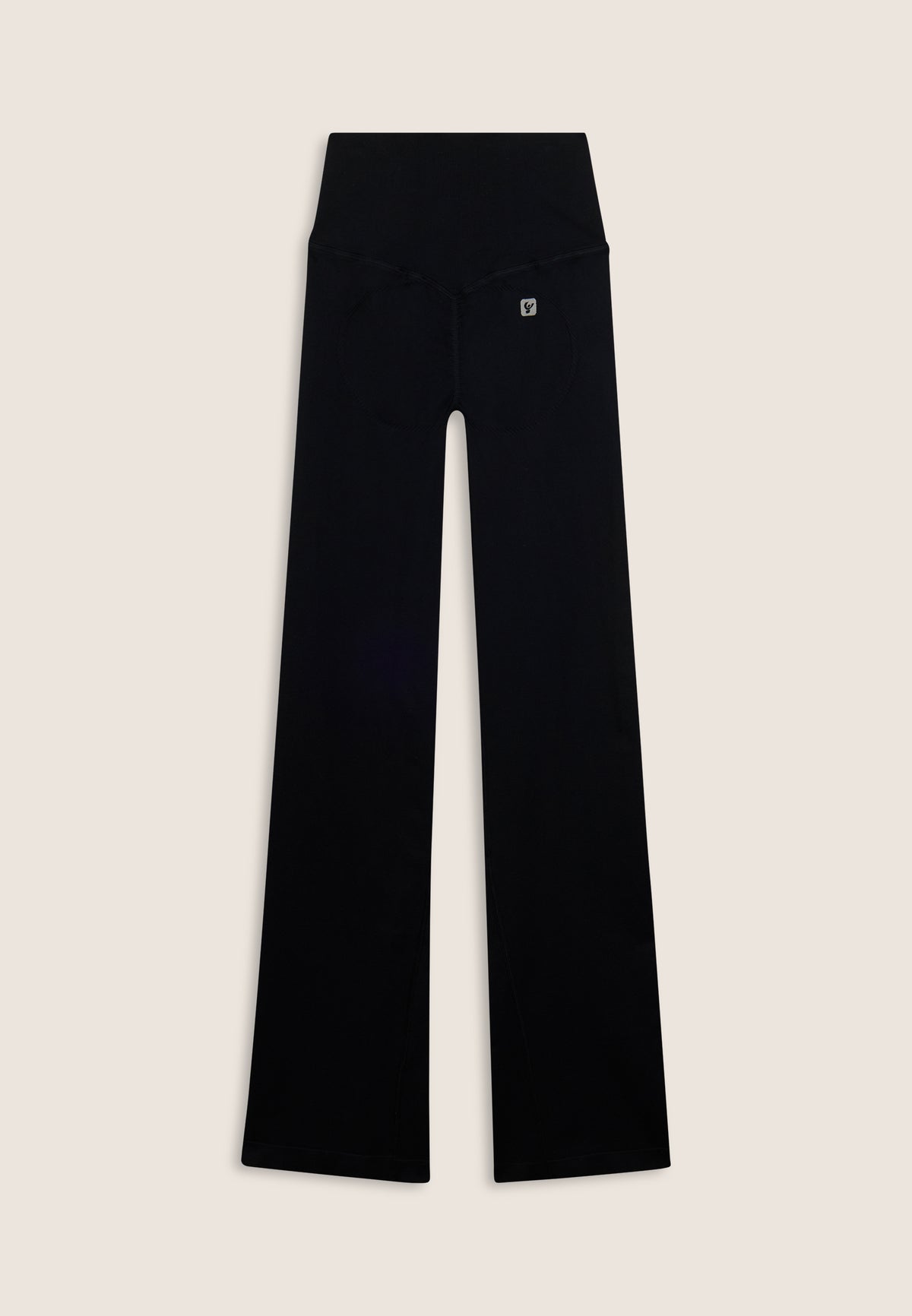 F25WSMP2-N Legging évasé avec taille très haute en structure côtelée agrandi