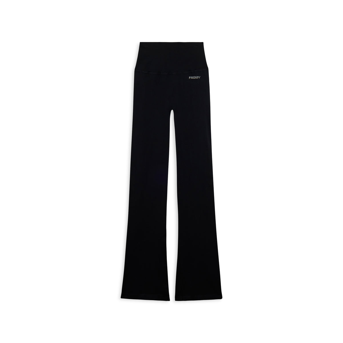 F25WSMP2-N Legging évasé avec taille très haute en structure côtelée agrandi