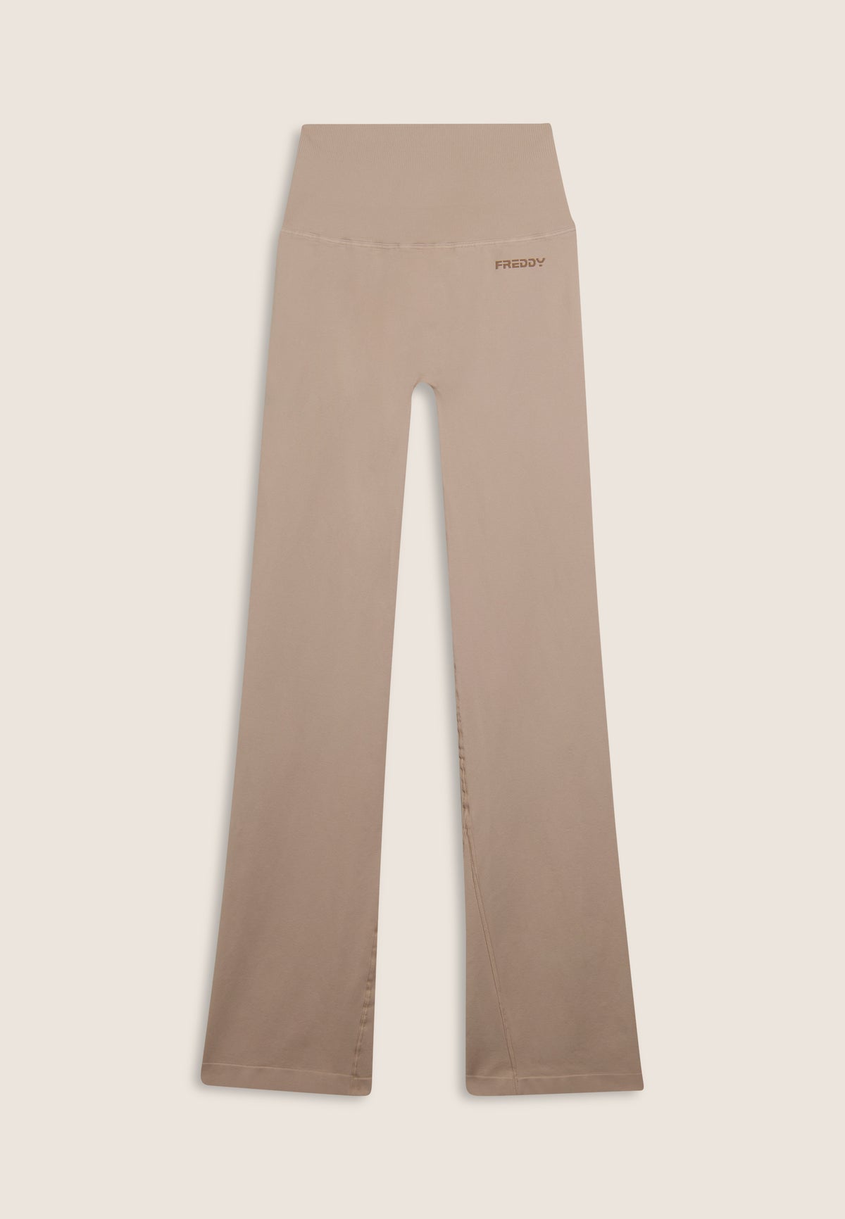 F25WSMP2-Z41 Flared Legging met Super Hoge Taille in Ribstructuur enlarged