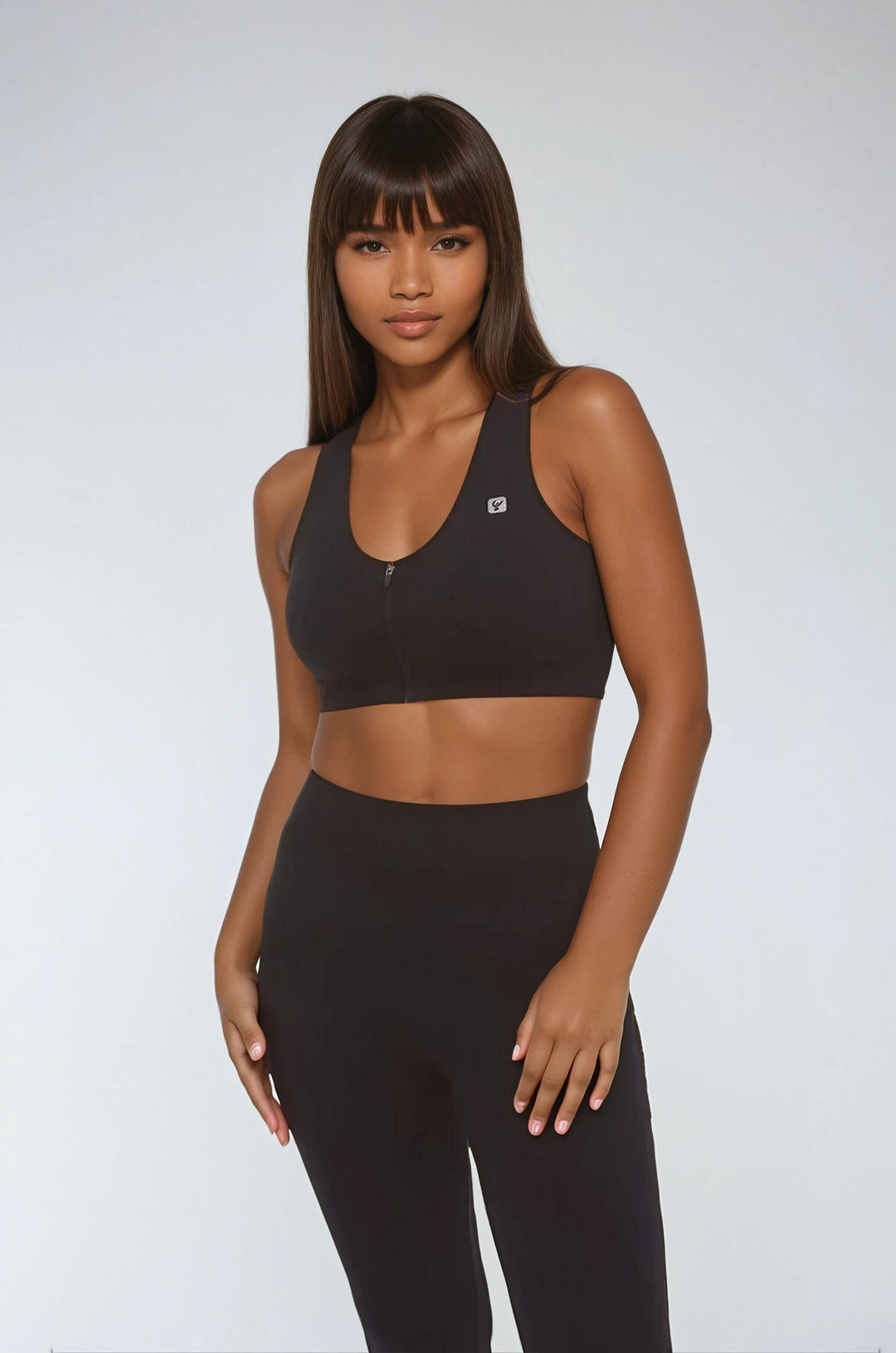 (F3WSFB11-N)  Seamless Medium Support Bra with a Front Zip