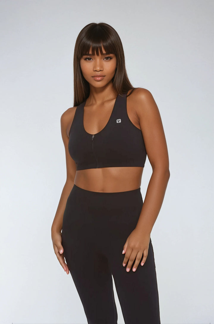 (F3WSFB11-N)  Seamless Medium Support Bra with a Front Zip