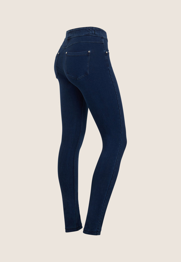 (NOW1MC002ORG-J0B) N.O.W.® Mid Waist Jeans met Knoopsluiting