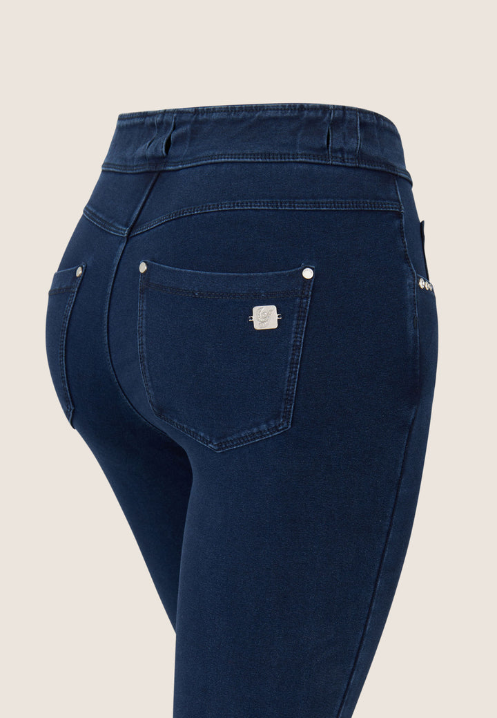 (NOW1MC002ORG-J0B) N.O.W.® Mid Waist Jeans met Knoopsluiting