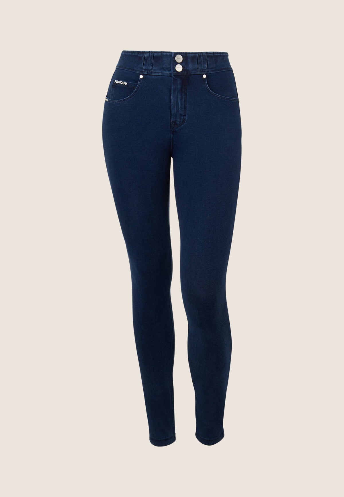 (NOW1MC002ORG-J0B) N.O.W.® Mid Waist Jeans met Knoopsluiting enlarged