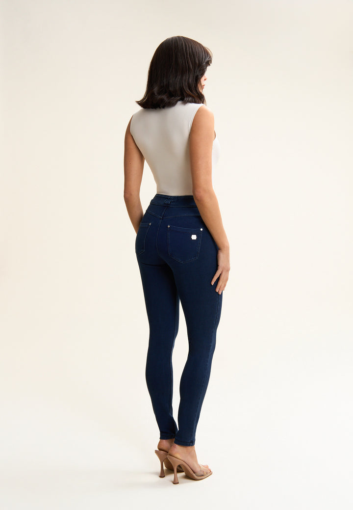 (NOW1MC002ORG-J0B) N.O.W.® Mid Waist Jeans met Knoopsluiting