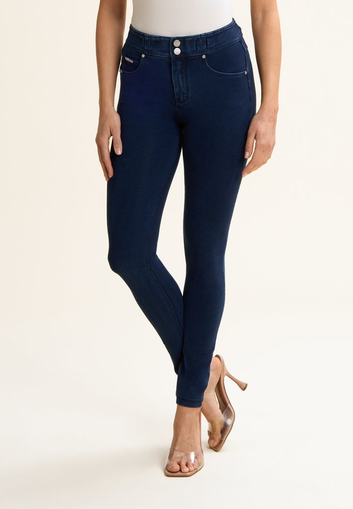 (NOW1MC002ORG-J0B) N.O.W.® Mid Waist Jeans met Knoopsluiting