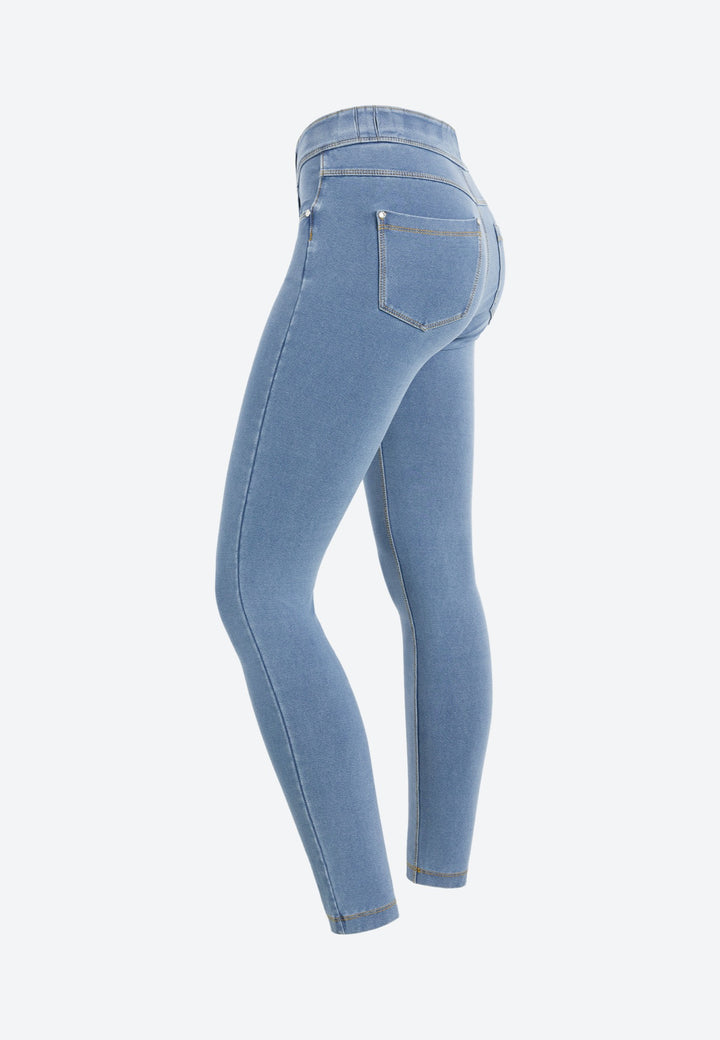 (NOW1MC002ORG-J107B) N.O.W.®  Mid Waist Jeans met Knoopsluiting