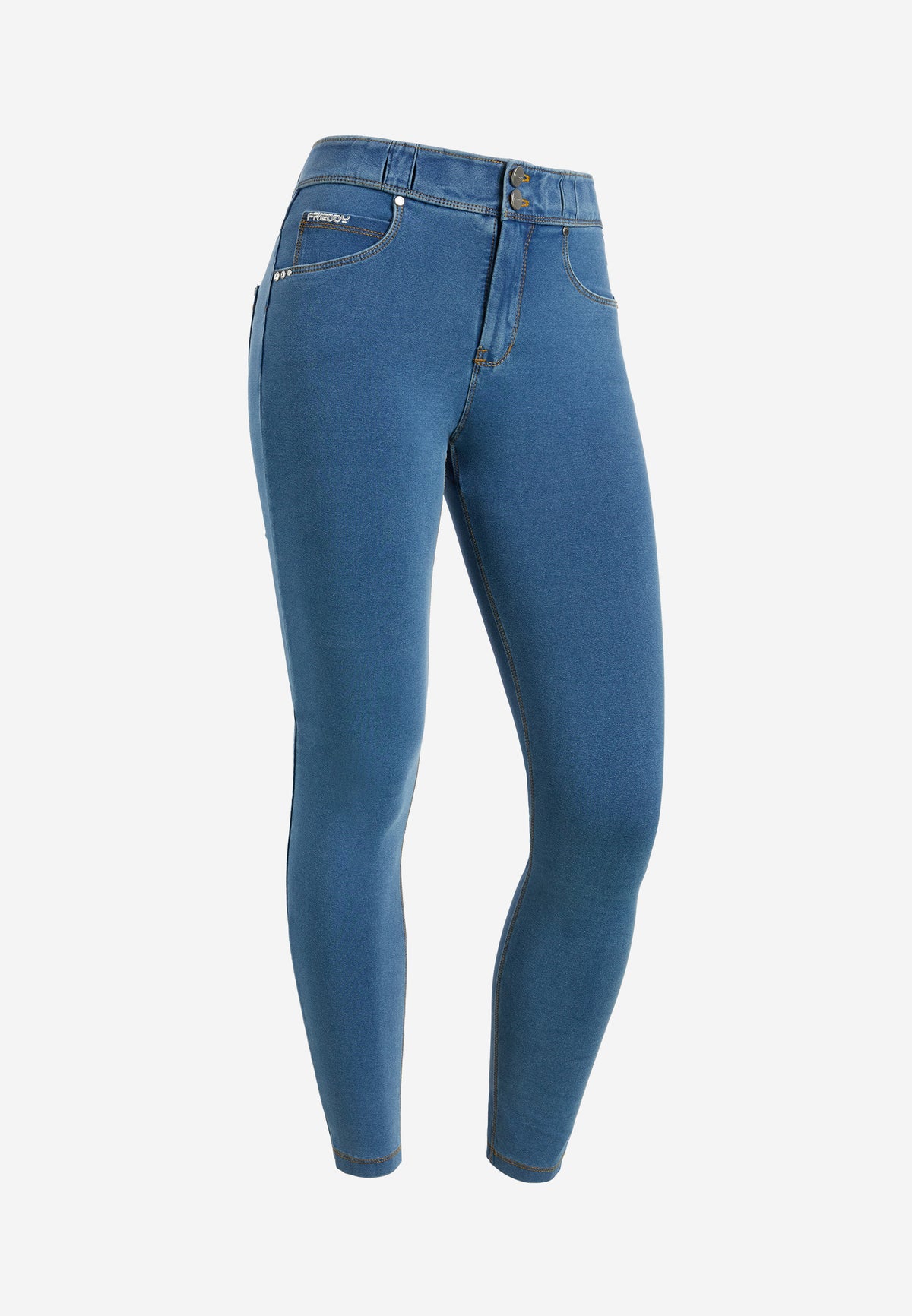 (NOW1MC002ORG-J4Y) NOW® Mid Waist Jeans avec boutonnière agrandi
