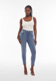 (NOW4HS404ORG-J108B) Ankle Length N.O.W.® Organic Denim Jeans with Leg Details