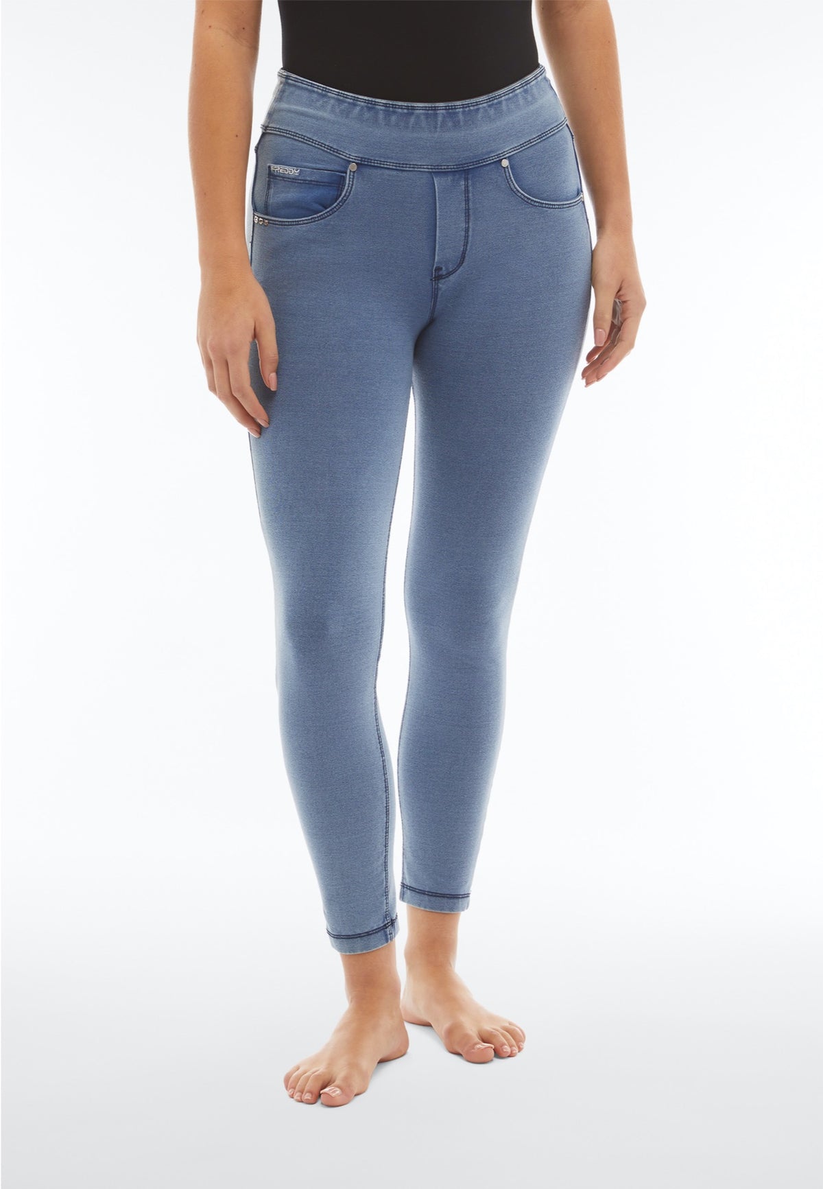 (NOWY4MC002ORG-J107B) N.O.W.®  Yoga Pants Mid Waist in Ankle Length enlarged