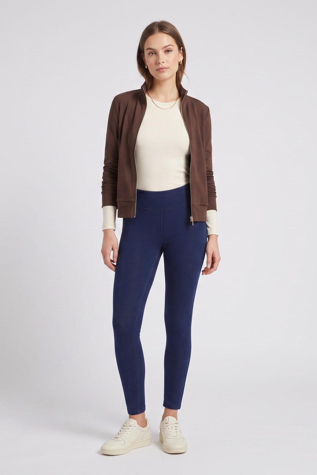 legging yoga no zip no btton blue navy blue skinny